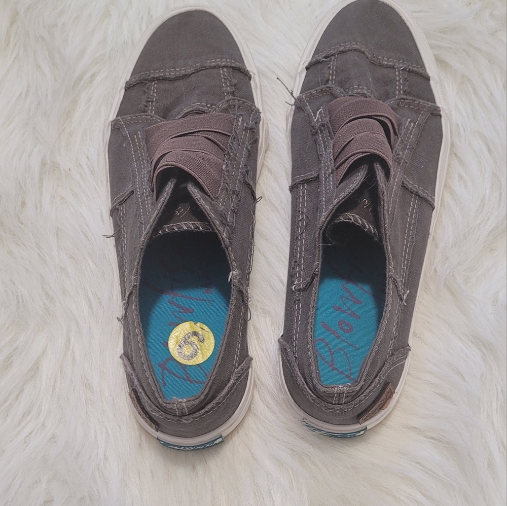 Blowfish Malibu slip on canvas patchwork sneakers